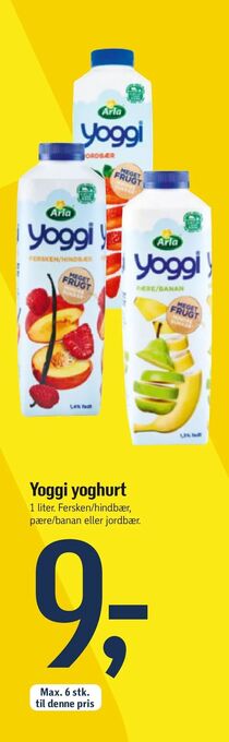 Føtex Yoggi yoghurt tilbud