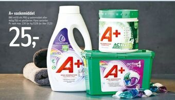 Føtex A+ vaskemiddel tilbud