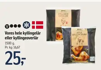 Føtex Vores hele kyllingelår eller kyllingeoverlår tilbud