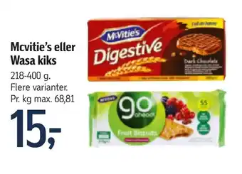 Føtex Mcvitie's eller Wasa kiks tilbud