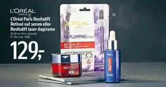 L'Oréal Paris Revitalift Retinol nat serum eller Revitalift laser dagcreme
