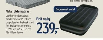 Føtex Nala foldemadras tilbud