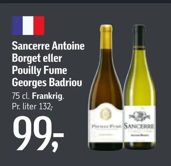 Føtex Sancerre Antoine Borget eller Pouilly Fume Georges Badriou tilbud