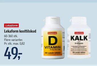 Føtex Lekaform kosttilskud tilbud
