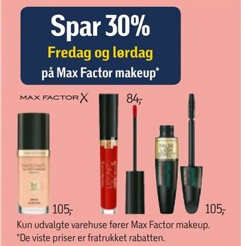 Føtex Max Factor makeup tilbud