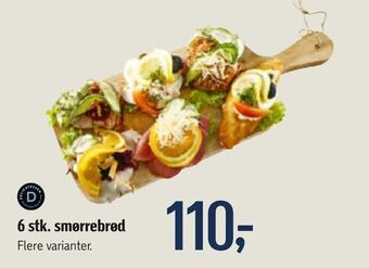 Føtex 6 stk. smørrebrød tilbud