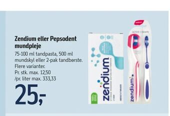 Føtex Zendium eller Pepsodent mundpleje tilbud