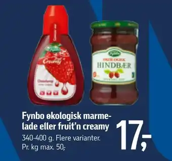 Føtex Fynbo økologisk marme lade eller fruit'n creamy tilbud