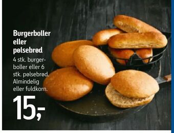Burgerboller eller pølsebrød