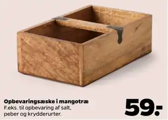 Opbevaringsæske i mangotræ