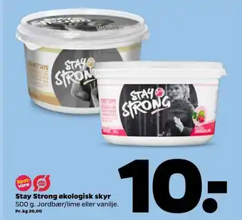 Netto Stay Strong økologisk skyr tilbud