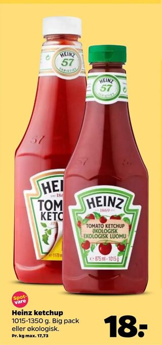 Netto Heinz ketchup tilbud