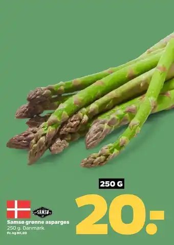 Netto Samsø grønne asparges tilbud