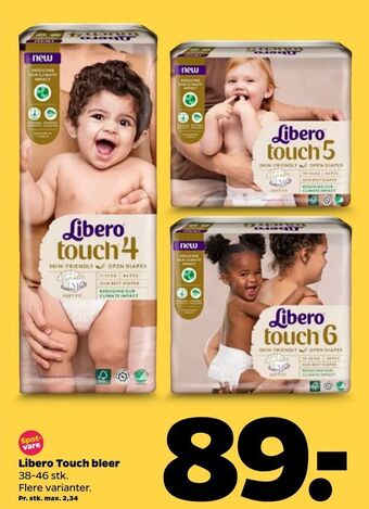 Netto Libero Touch bleer tilbud