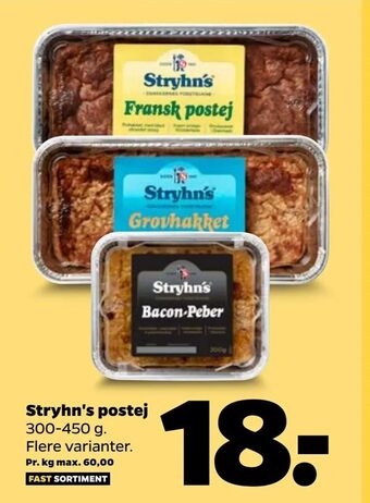 Netto Stryhn's postej tilbud