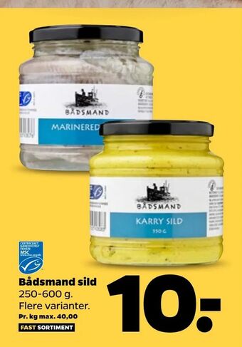 Netto Bådsmand sild tilbud