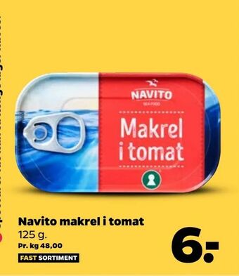 Netto Navito makrel i tomat tilbud