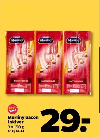 Netto Morliny bacon i skiver tilbud
