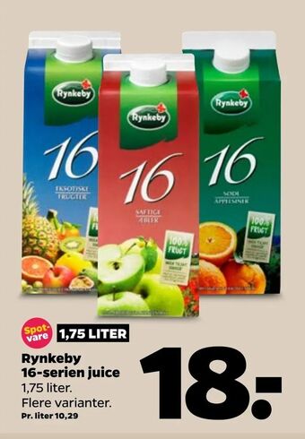 Netto Rynkeby 16-serien juice tilbud