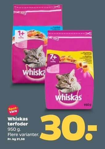 Netto Whiskas tørfoder tilbud