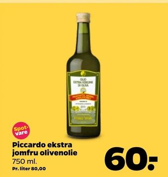 Netto Piccardo ekstra jomfru olivenolie tilbud