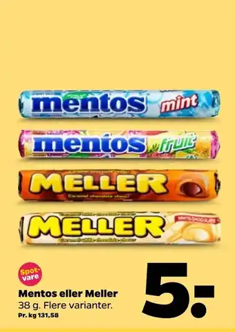Mentos eller Meller