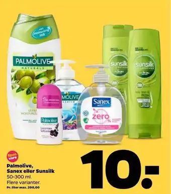 Netto Palmolive, Sanex eller Sunsilk tilbud
