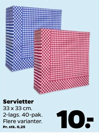 Netto Servietter tilbud