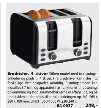Brødrister, 4 skiver