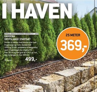 Gardena drypslange startsæt