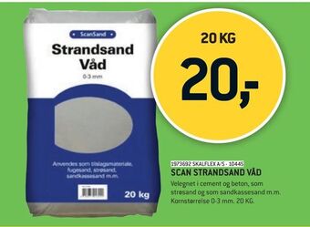 XL-BYG Scan strandsand våd tilbud