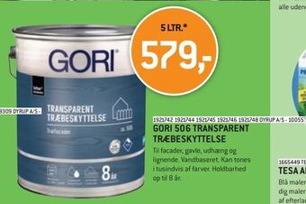 XL-BYG Gori 506 transparent træbeskyttelse tilbud