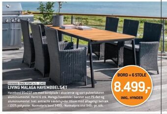 XL-BYG Living malaga havemøbelsæt tilbud