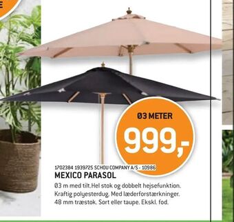 XL-BYG Mexico parasol tilbud
