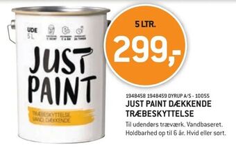 Just paint dækkende træbeskyttelse