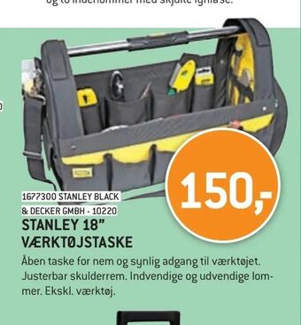 XL-BYG Stanley 18" værktøjstaske tilbud