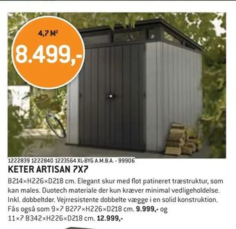 XL-BYG Keter artisan 7x7 tilbud