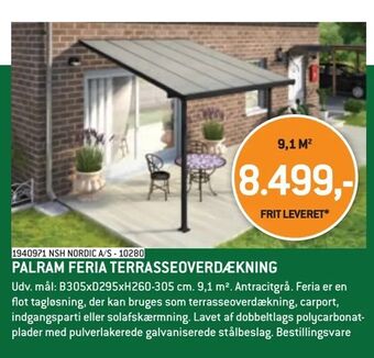 Palram feria terrasseoverdækning