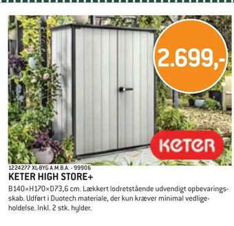 XL-BYG Keter high store+ tilbud