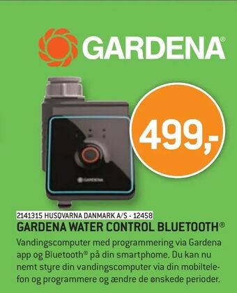 Gardena water control bluetooth®
