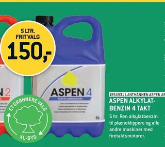 XL-BYG Aspen alkylatbenzin 4 takt tilbud