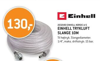 XL-BYG Einhell trykluft slange 10m tilbud