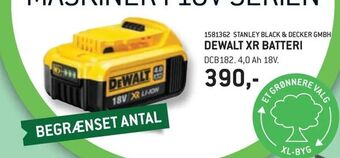 XL-BYG Dewalt xr batteri tilbud