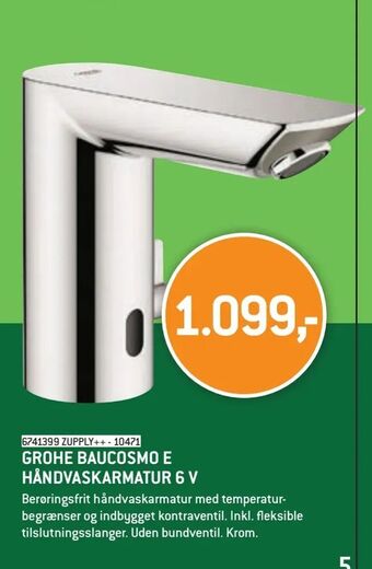 XL-BYG Grohe baucosmo e håndvaskarmatur 6 v tilbud