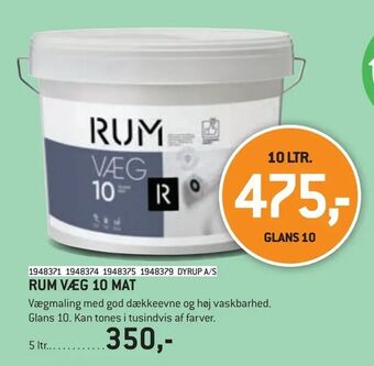 XL-BYG Rum væg 10 mat tilbud