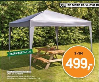 XL-BYG Easy up pavillon tilbud
