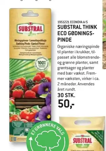 XL-BYG Substral think eco gødningspinde tilbud