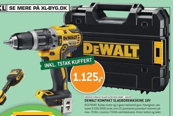 XL-BYG Dewalt kompakt slagboremaskine 18v tilbud