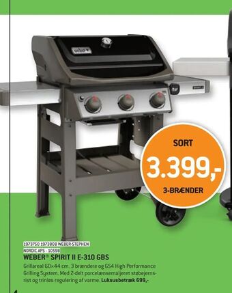 XL-BYG WEBER® SPIRIT II E-310 GBS tilbud