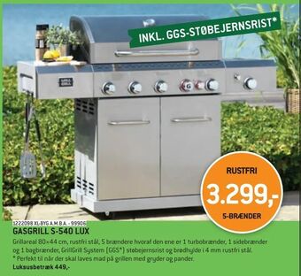 Gasgrill s-540 lux